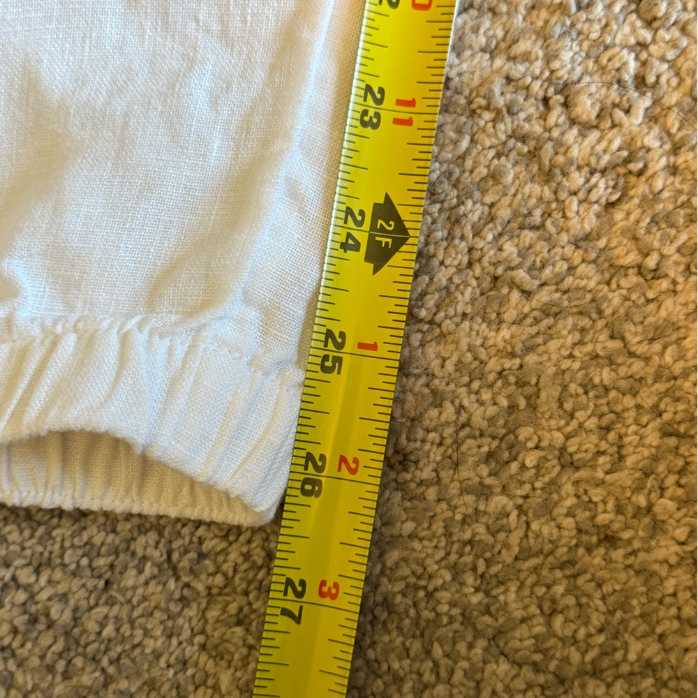 Drawstring Linen-Blend Pants - Picture 8 of 8